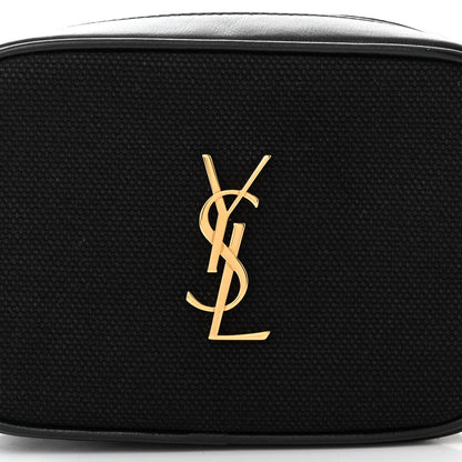 Saint Laurent Calfskin Canvas Monogram Lou Belt Bag Black 8 of 10
