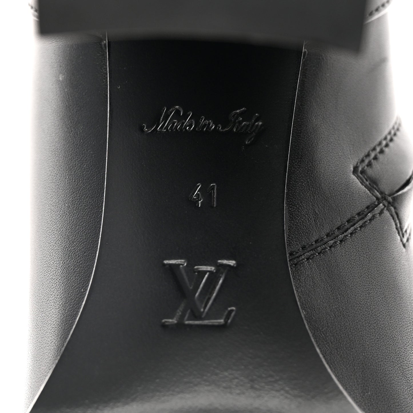 Calfskin Star Trail Ankle Boots 41 Black