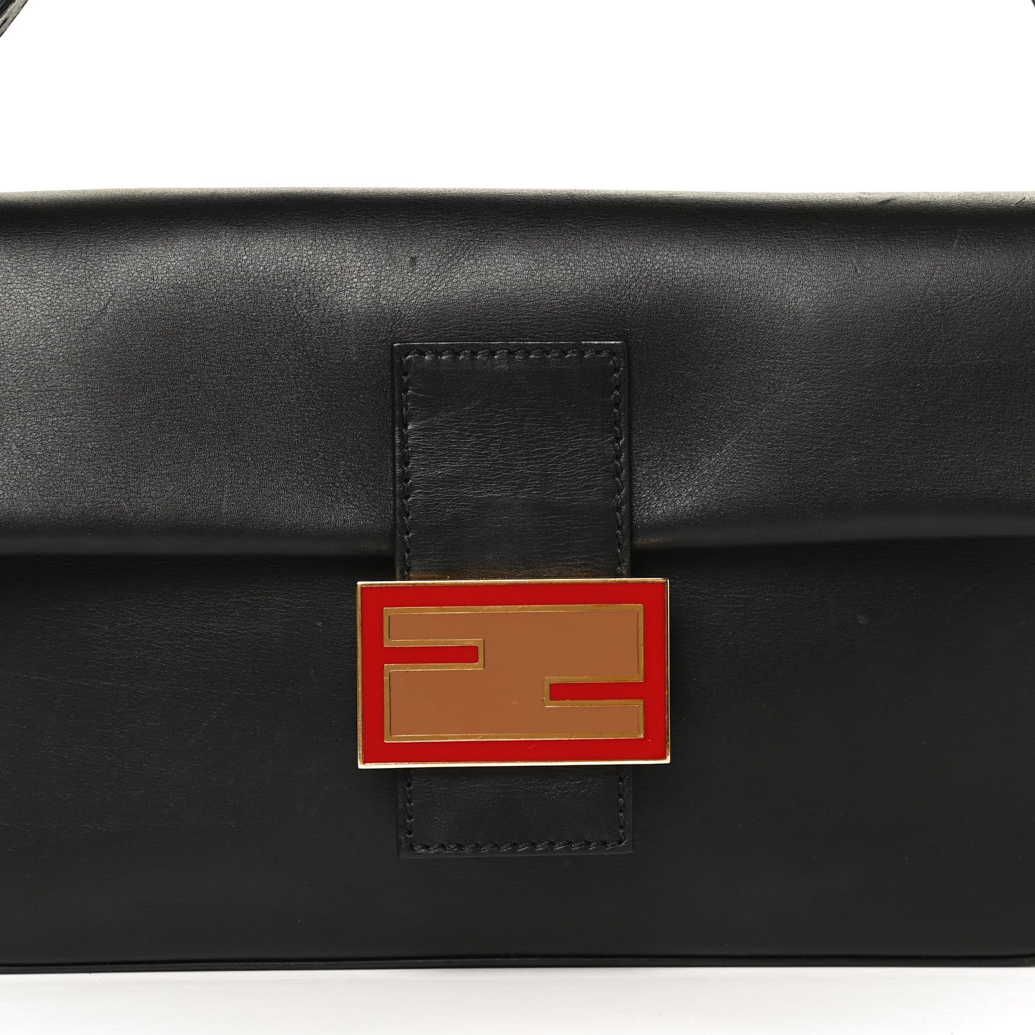 Fendi Vitello Baguette Trace Black 7 of 11
