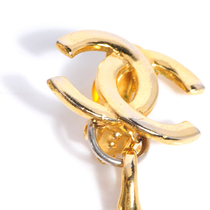 Chanel CC Drop Clip On Earrings Gold 7 of 7
