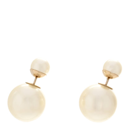 Christian Dior Pearl Mise En Dior Tribal Earrings Gold 1 of 5