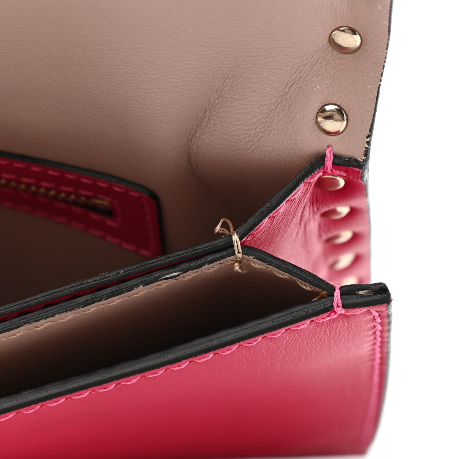 Valentino Garavani Nappa Rockstud Wristlet Clutch Cyclamin 10 of 14
