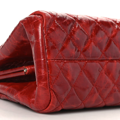 Chanel Glazed Calfskin Quilted Medium Just Mademoiselle Red 9 of 10
