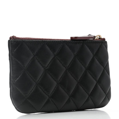 Chanel Lambskin Quilted Small Cosmetic Case Black 3 of 7