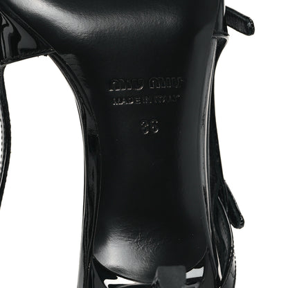Miu Miu Vernice Buckle 55mm Slingback Pumps 36 Black 7 of 10