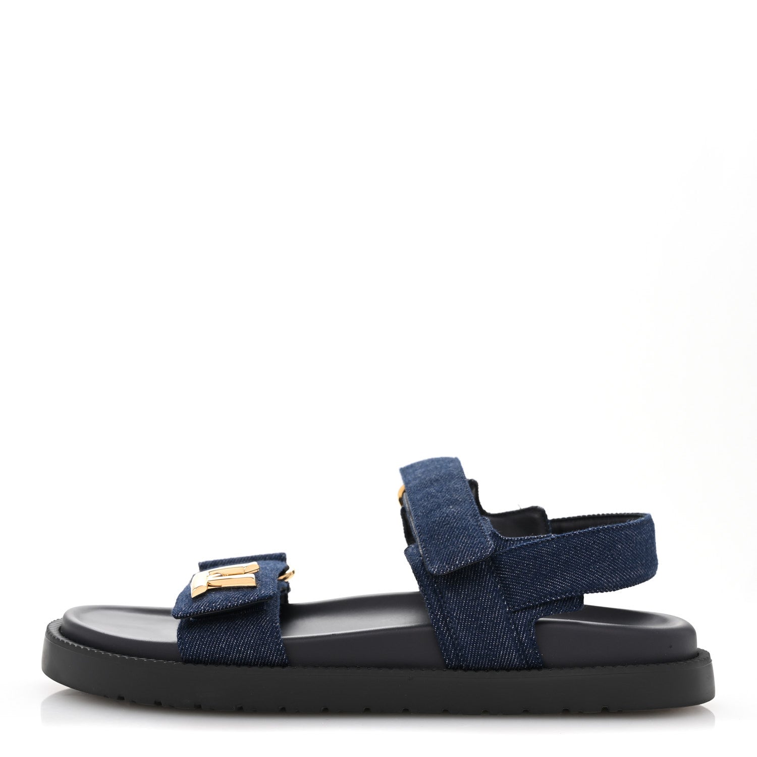 Louis Vuitton Denim Sunset Comfort Flat Sandals 39 Blue 1 of 9