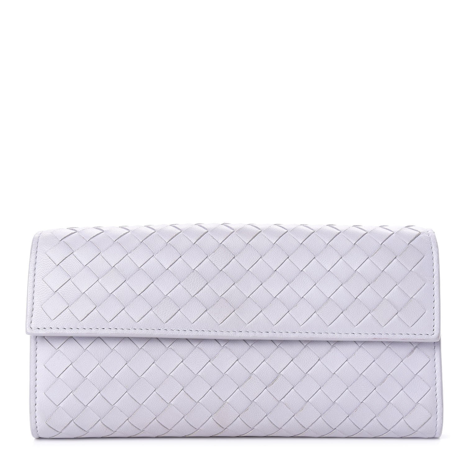 Bottega Veneta Nappa Intrecciato Continental Flap Wallet Oyster Lilac 1 of 11