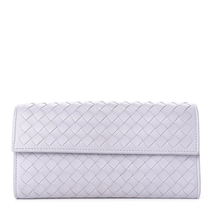 Bottega Veneta Nappa Intrecciato Continental Flap Wallet Oyster Lilac 1 of 11
