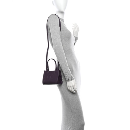 Telfar Vegan Leather Small Shopping Bag Eggplant 2 of 10
