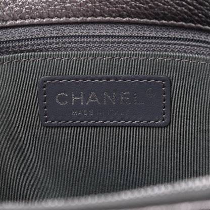 Chanel Metallic Grained Calfskin Quilted Large Casual Pocket Tote Silver 5 of 9