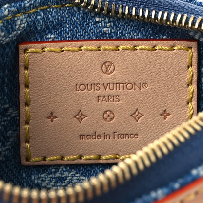 Louis Vuitton Monogram Denim Key Pouch Denim Blue 6 of 6
