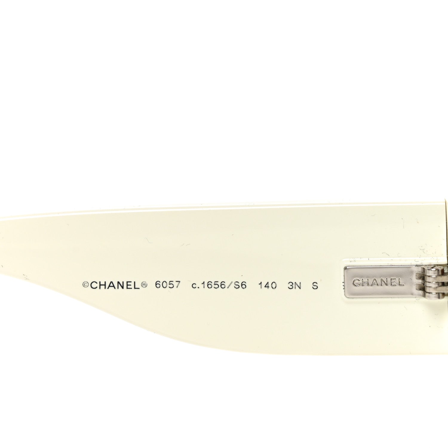 Chanel Acetate Cat Eye Sunglasses 6057 Black White Black White 5 of 7