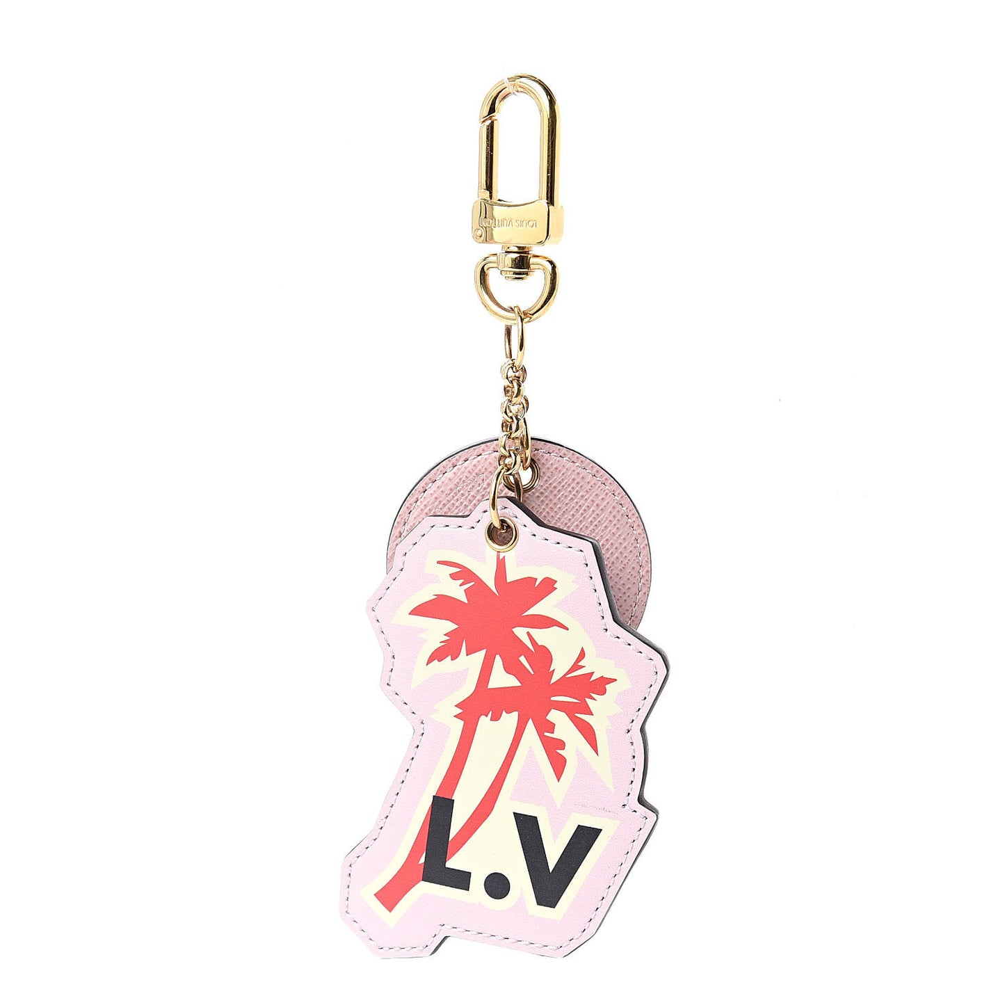 Calfskin Monogram World Tour Bag Charm Key Holder