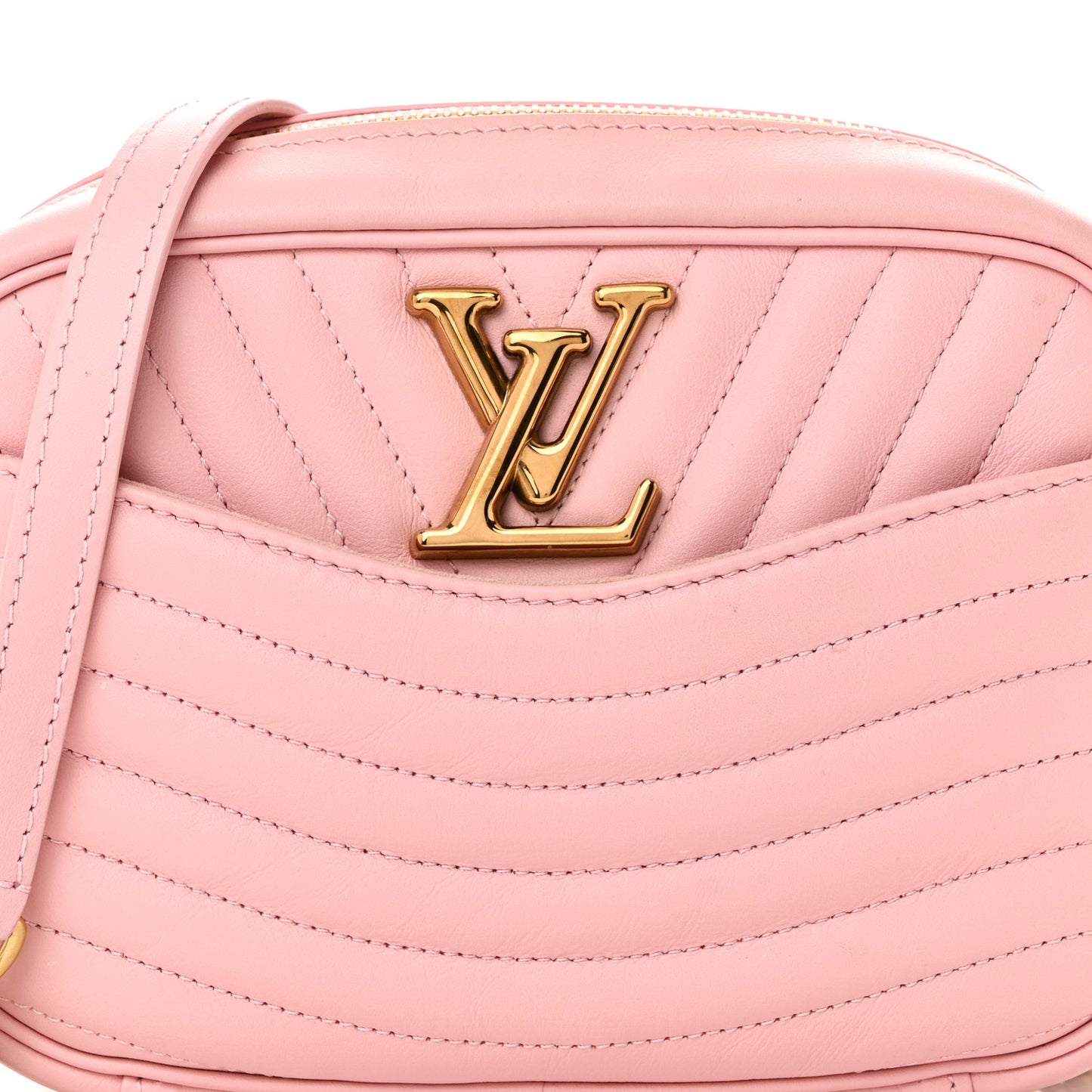 Calfskin New Wave Camera Bag Smoothie Pink