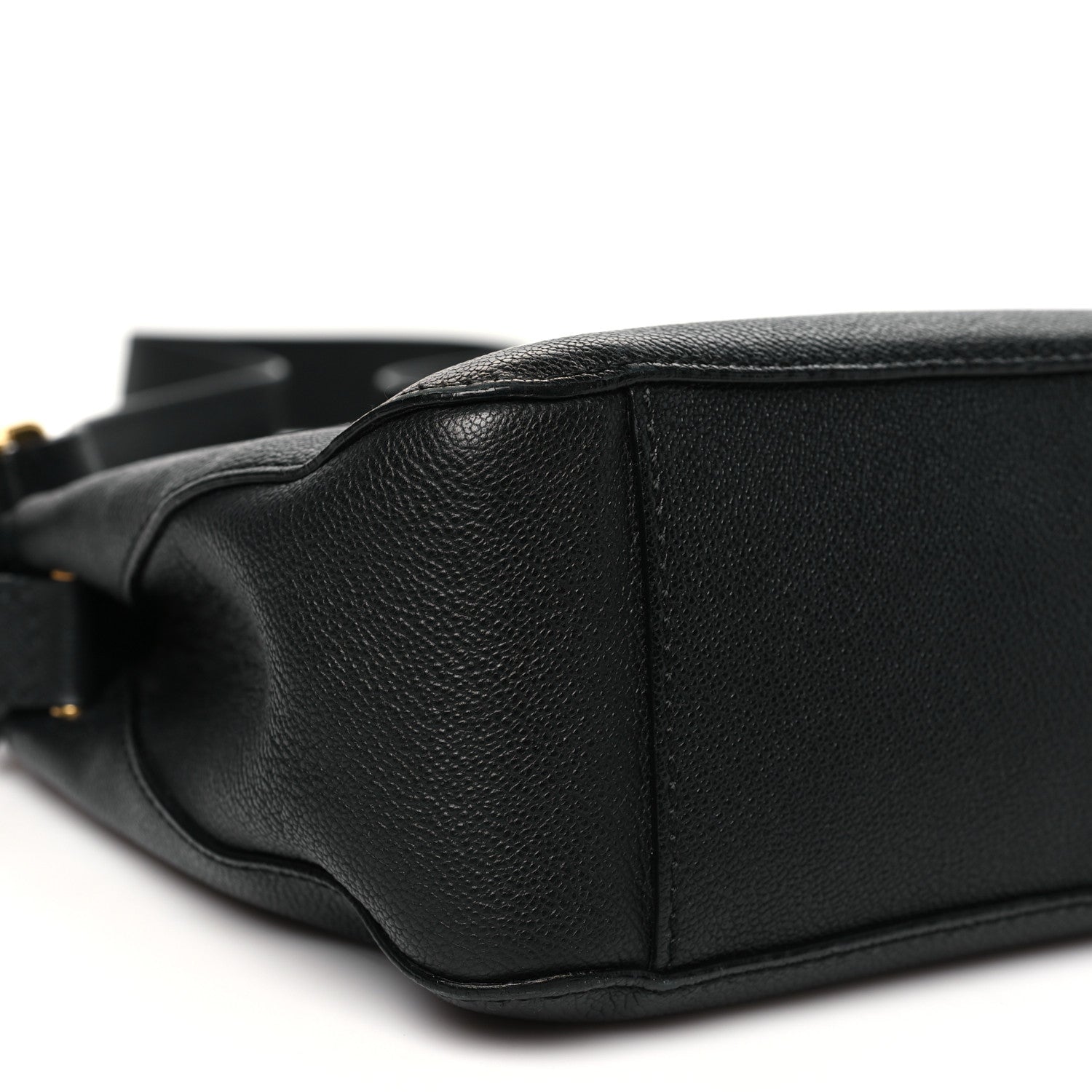 Burberry Soft Grain Calfskin House Check Small Helmsley Crossbody Black 8 of 14