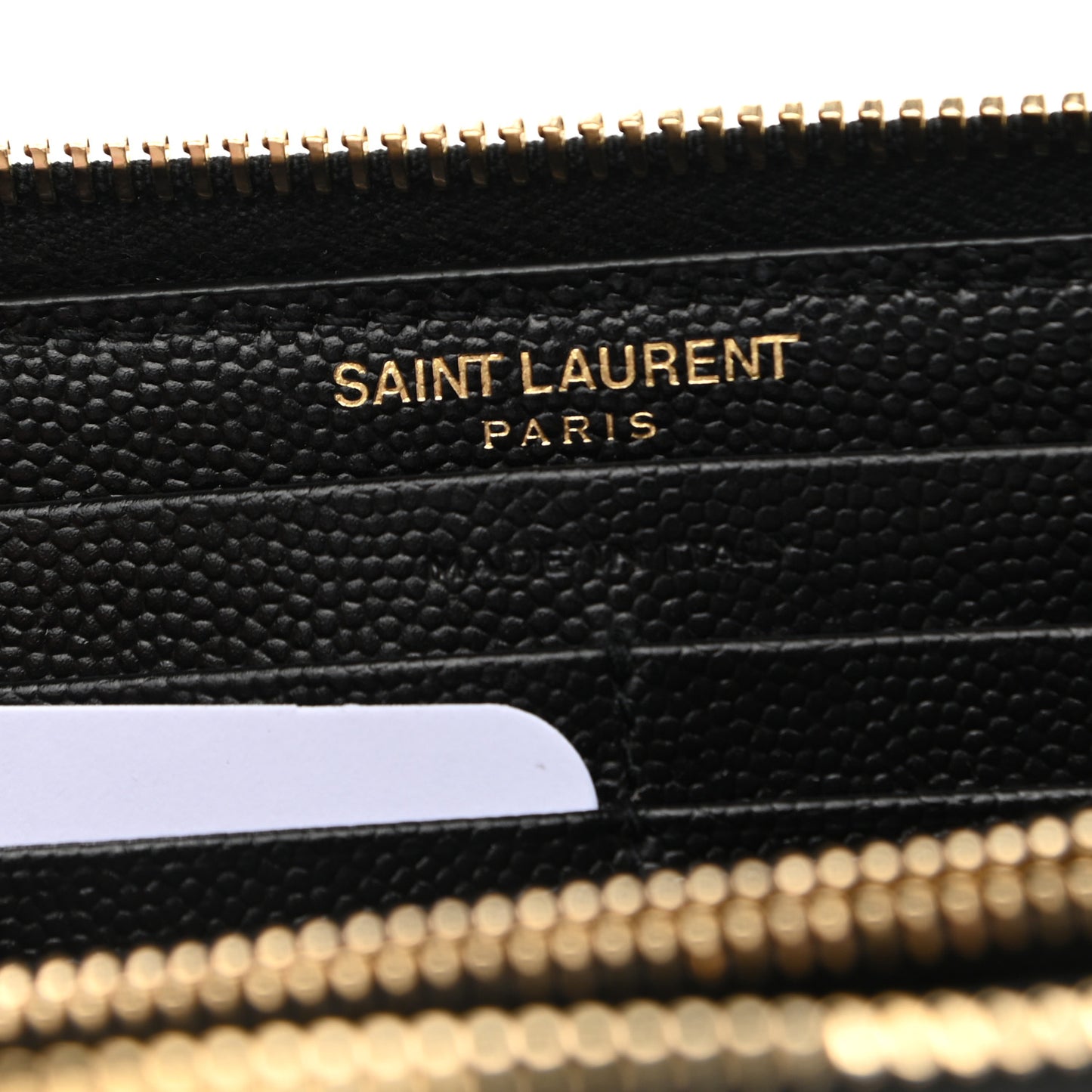 Grain De Poudre Matelasse Chevron Monogram Zip Around Wallet Black