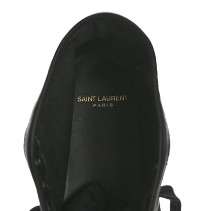 Saint Laurent Lambskin Womens Court Classic SL/39 Mid Top Sneakers 39 Black 7 of 9