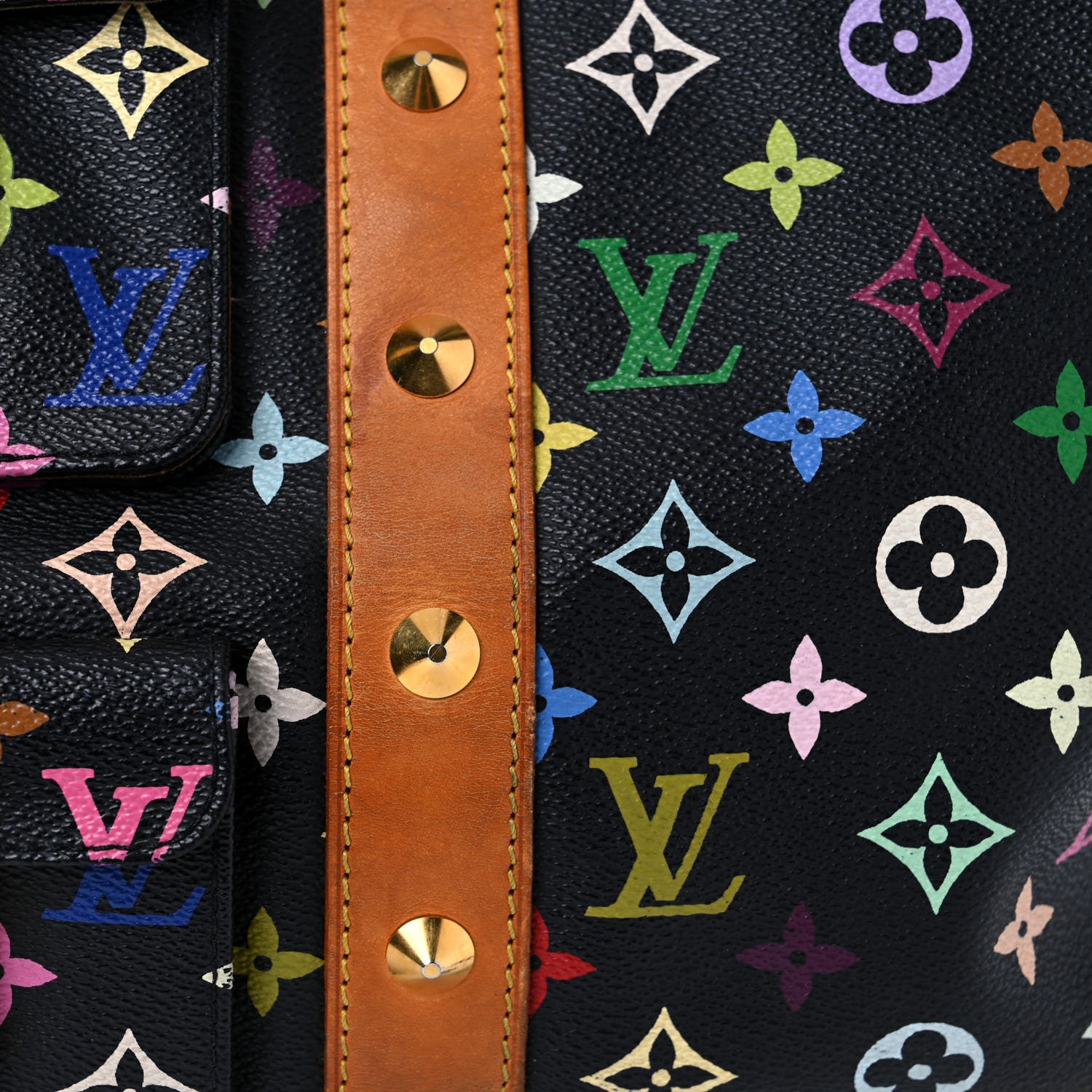 Louis Vuitton Monogram Multicolor Keepall 45 Black 23 of 44