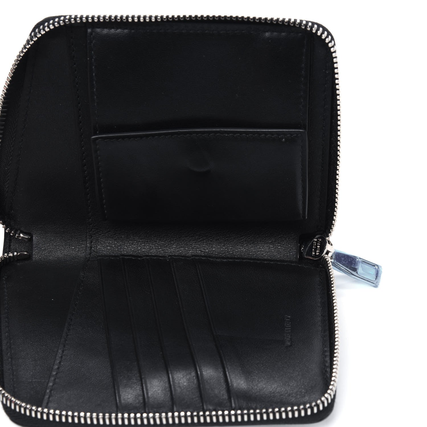 Proenza Schouler Metallic Crinkled Calfskin Zip Compact Wallet Silver 5 of 9