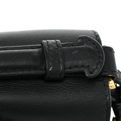 Fendi Calfskin Snakeskin F is Fendi Micro Double Baguette Black Multicolor 12 of 13