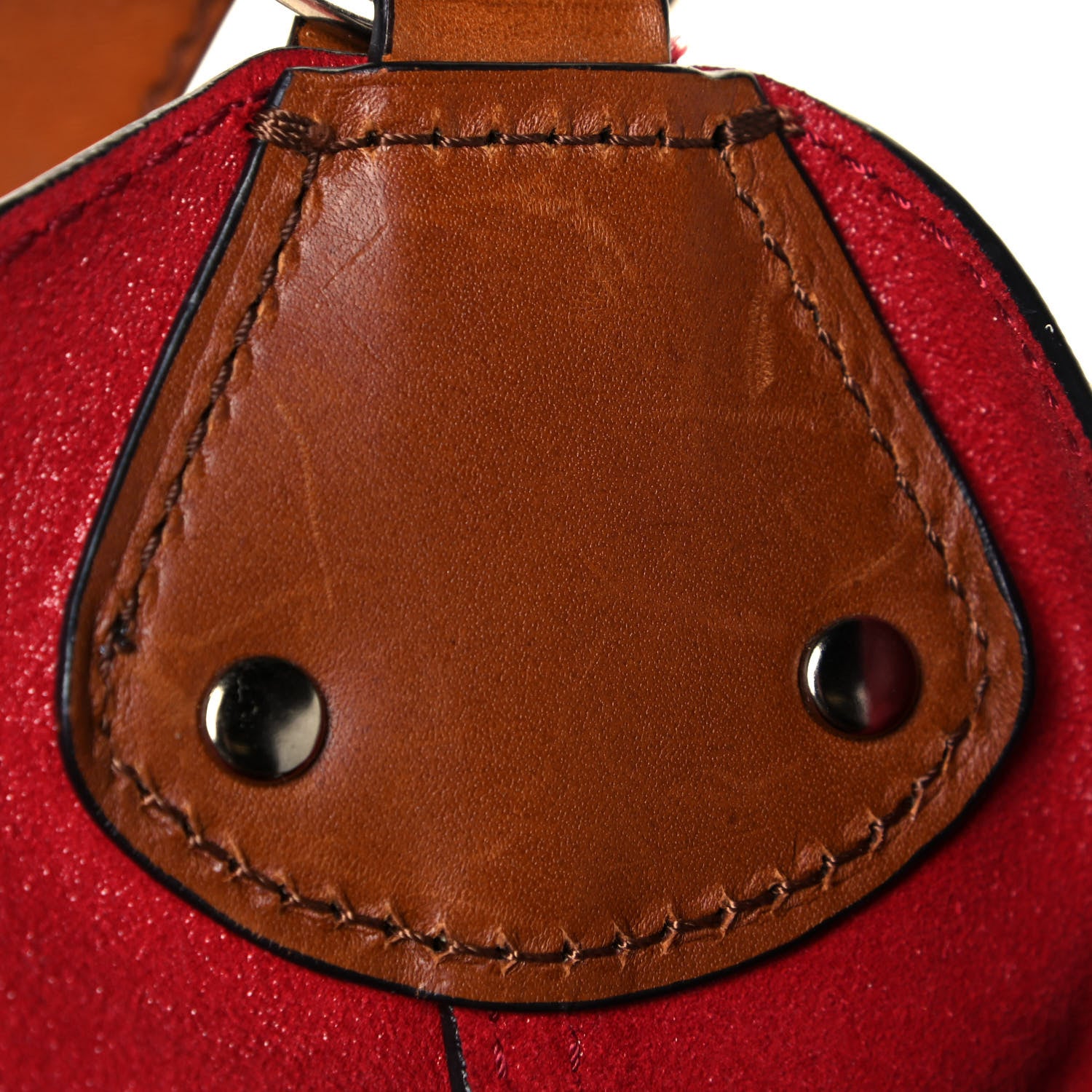 Burberry Suede Fringe Small Belgrove Bucket Bag Red 13 of 19