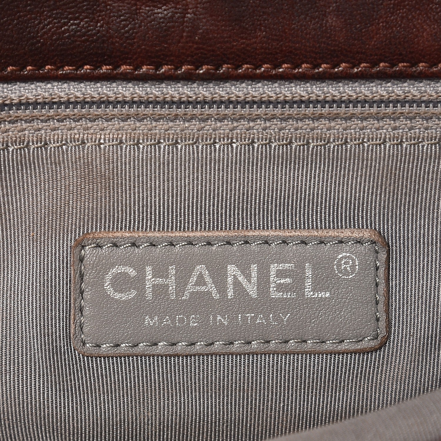 Chanel Crumpled Lambskin Quilted Maxi Chain Around Flap Dark Brown 6 of 12