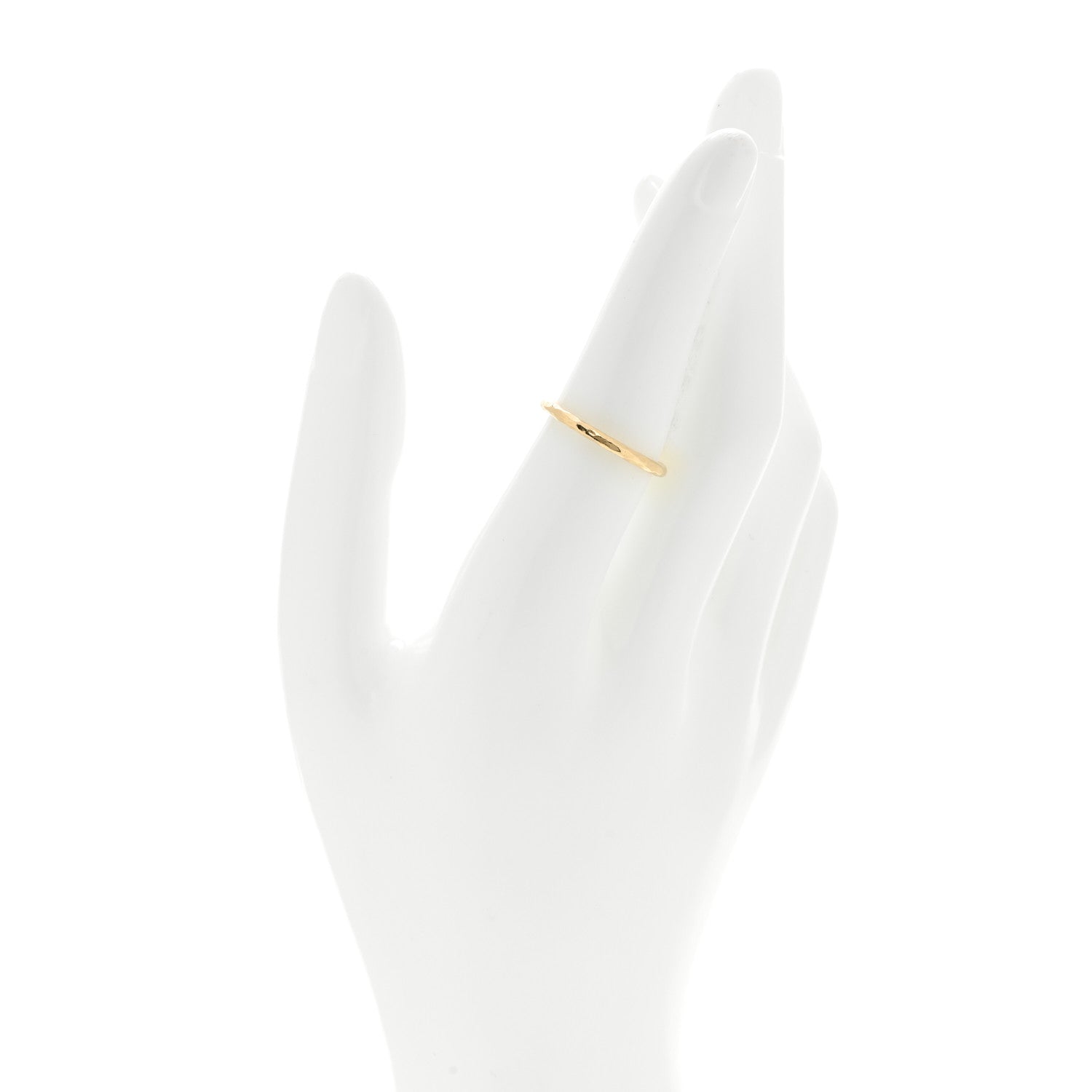Tiffany 18K Yellow Gold Paloma Picasso Hammered Ring 54 7 2 of 5