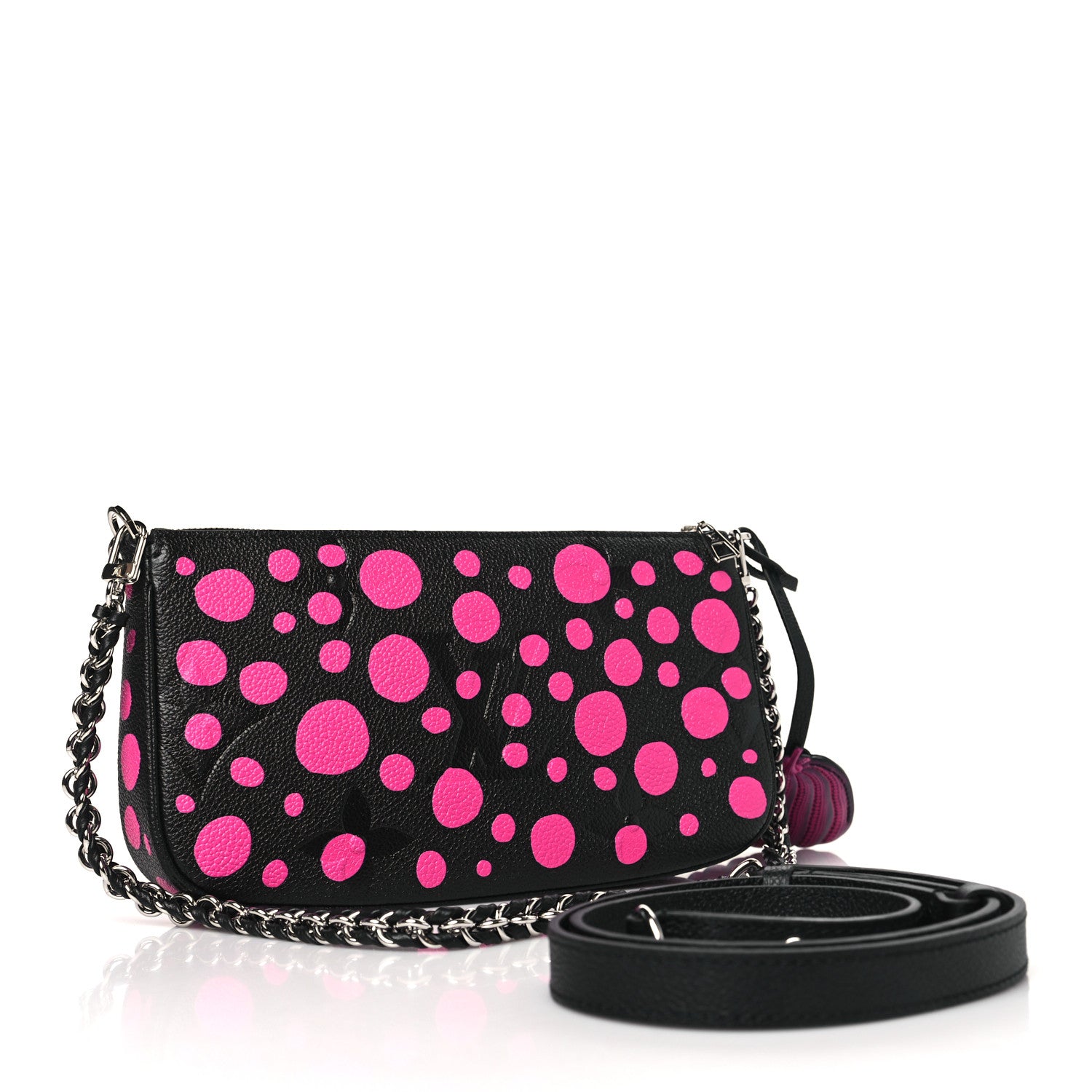 Louis Vuitton LV X YK Empreinte Multi Pochette Accessories Black Fuchsia 3 of 9