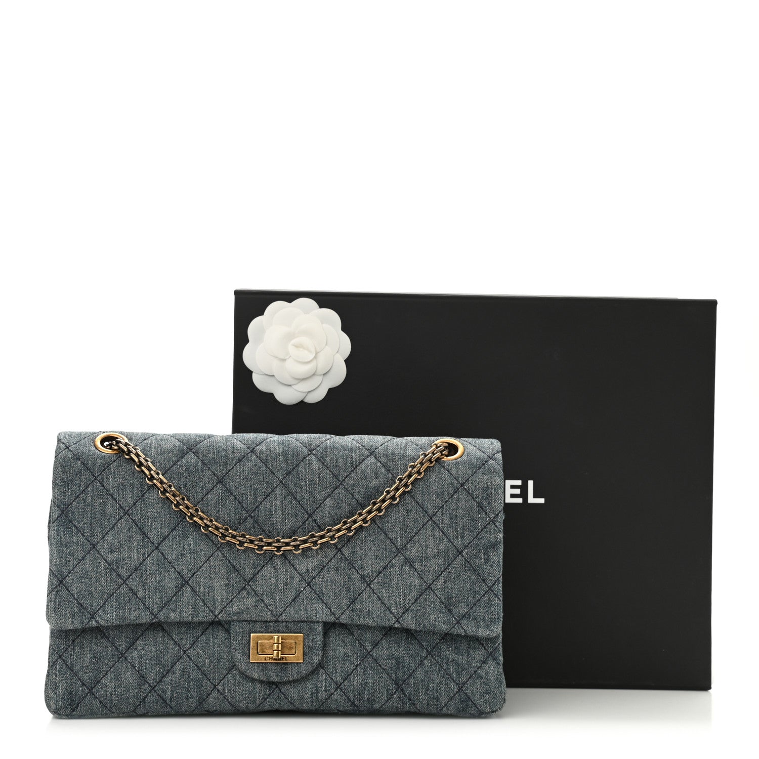 Chanel Denim Quilted 2.55 Reissue 226 Flap 11 of 11