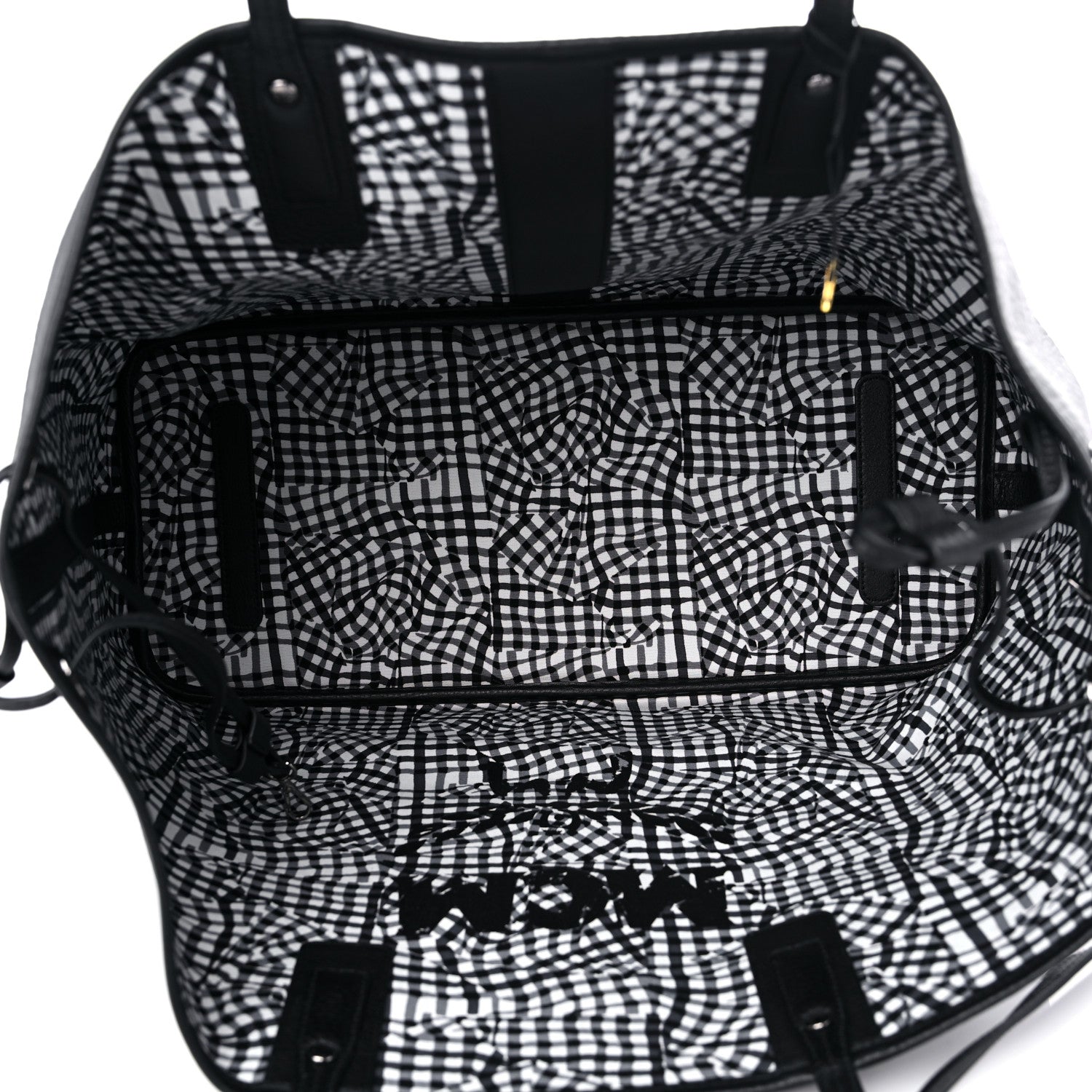 MCM Visetos Large Liz Reversible Shopper Tote Black 6 of 13
