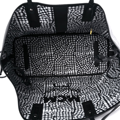 MCM Visetos Large Liz Reversible Shopper Tote Black 6 of 13
