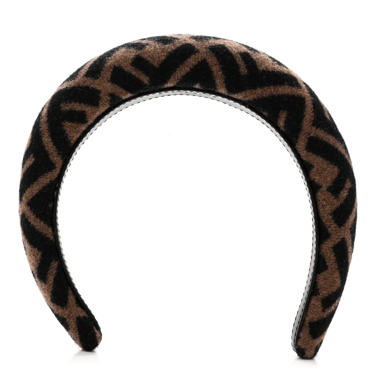 Wool Cashmere FF Logo Headband Tobacco