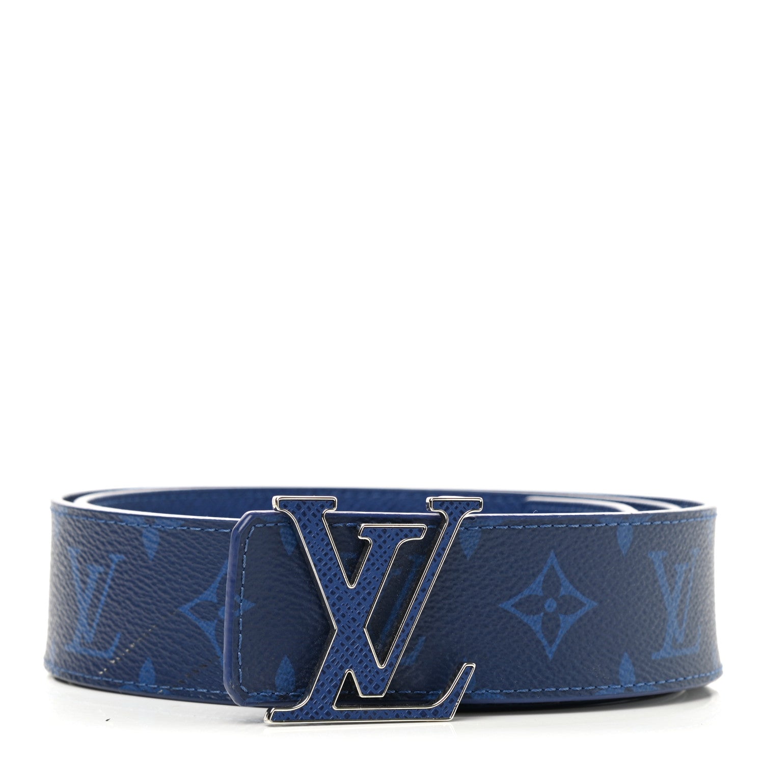 Louis Vuitton Monogram 40mm Reversible LV Initiales Belt 95 38 Cobalt Blue 1 of 4