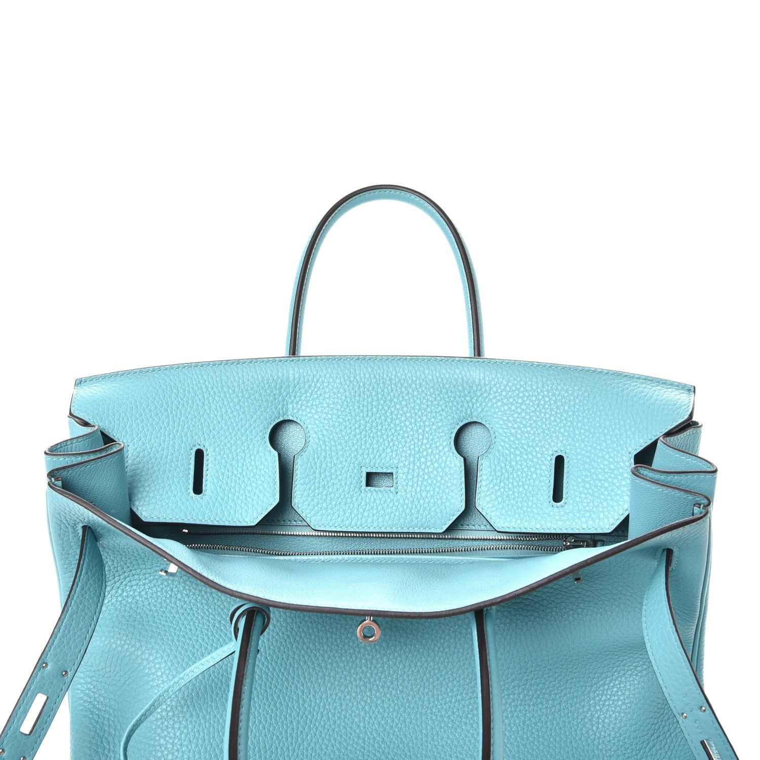 Hermes Taurillon Clemence Birkin 35 Bleu Atoll 9 of 36