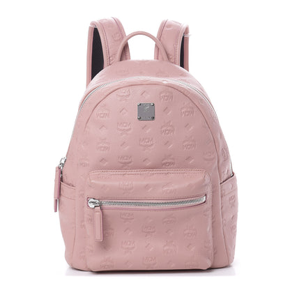 MCM Calfskin Ottomar Monogram Small Backpack Pink 1 of 10
