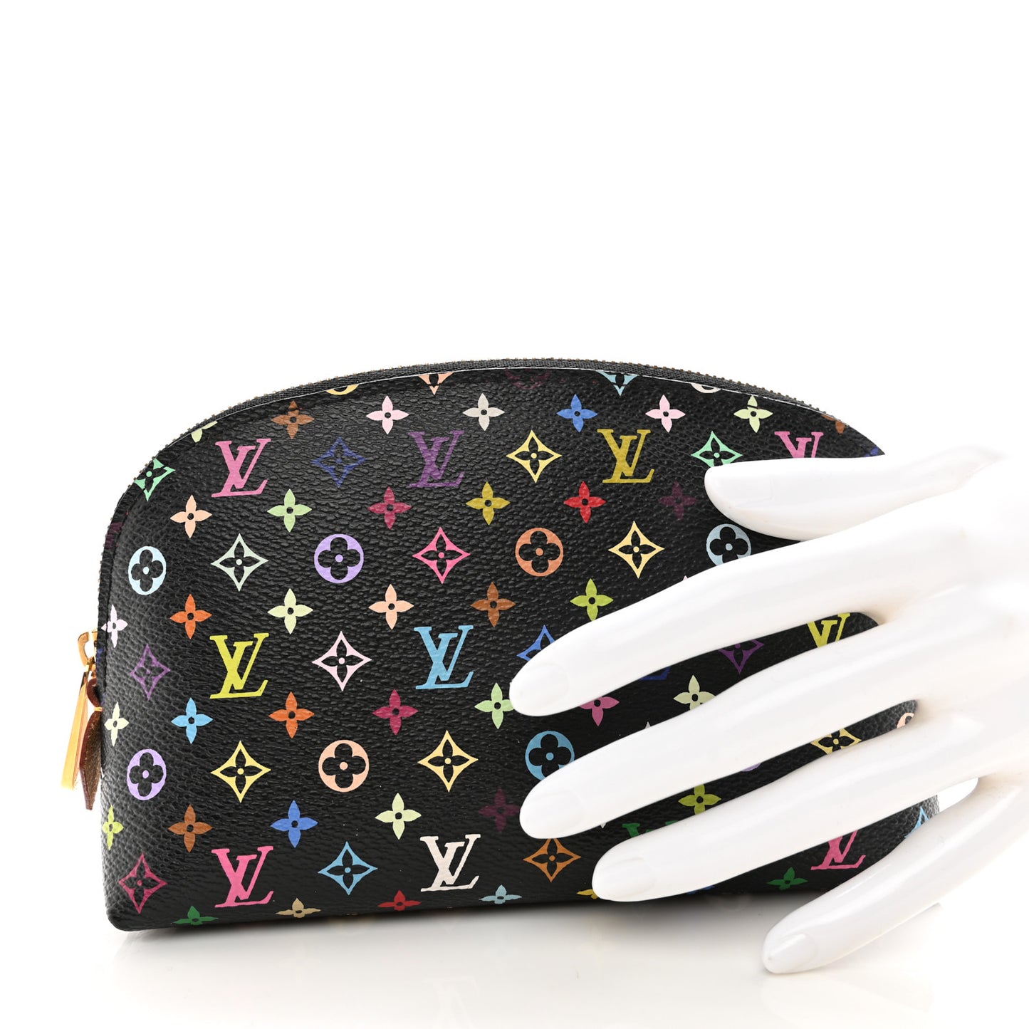 Monogram Multicolor Cosmetic Pouch Black Grenade