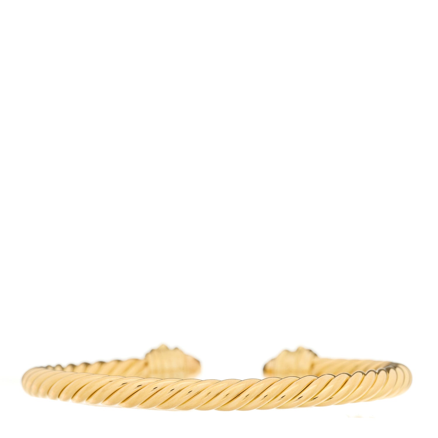 David Yurman 18K Yellow Gold 5mm Cable Renaissance Bracelet 2 of 3