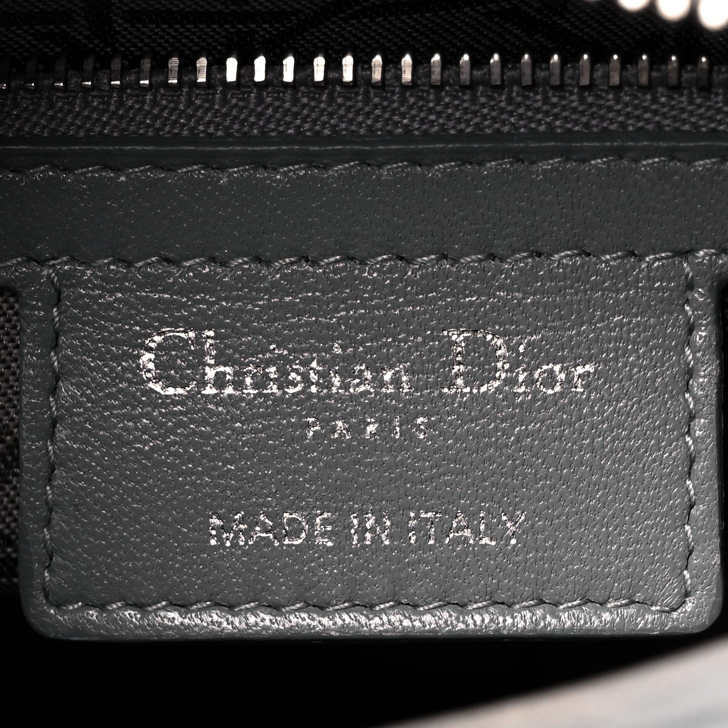 Christian Dior Lambskin Cannage Medium Lady Dior Grey 6 of 9
