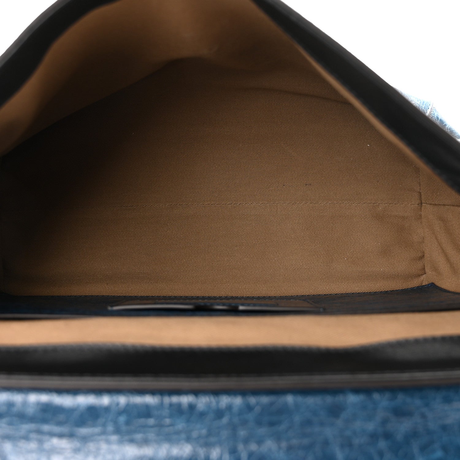 Givenchy Creased Patent Calfskin Medium ID Flap Oil Blue 5 of 9