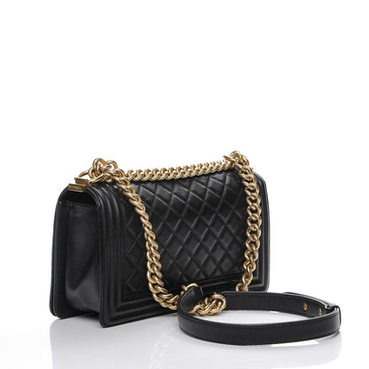 Chanel Calfskin Quilted Medium Boy Flap Black 3 of 8