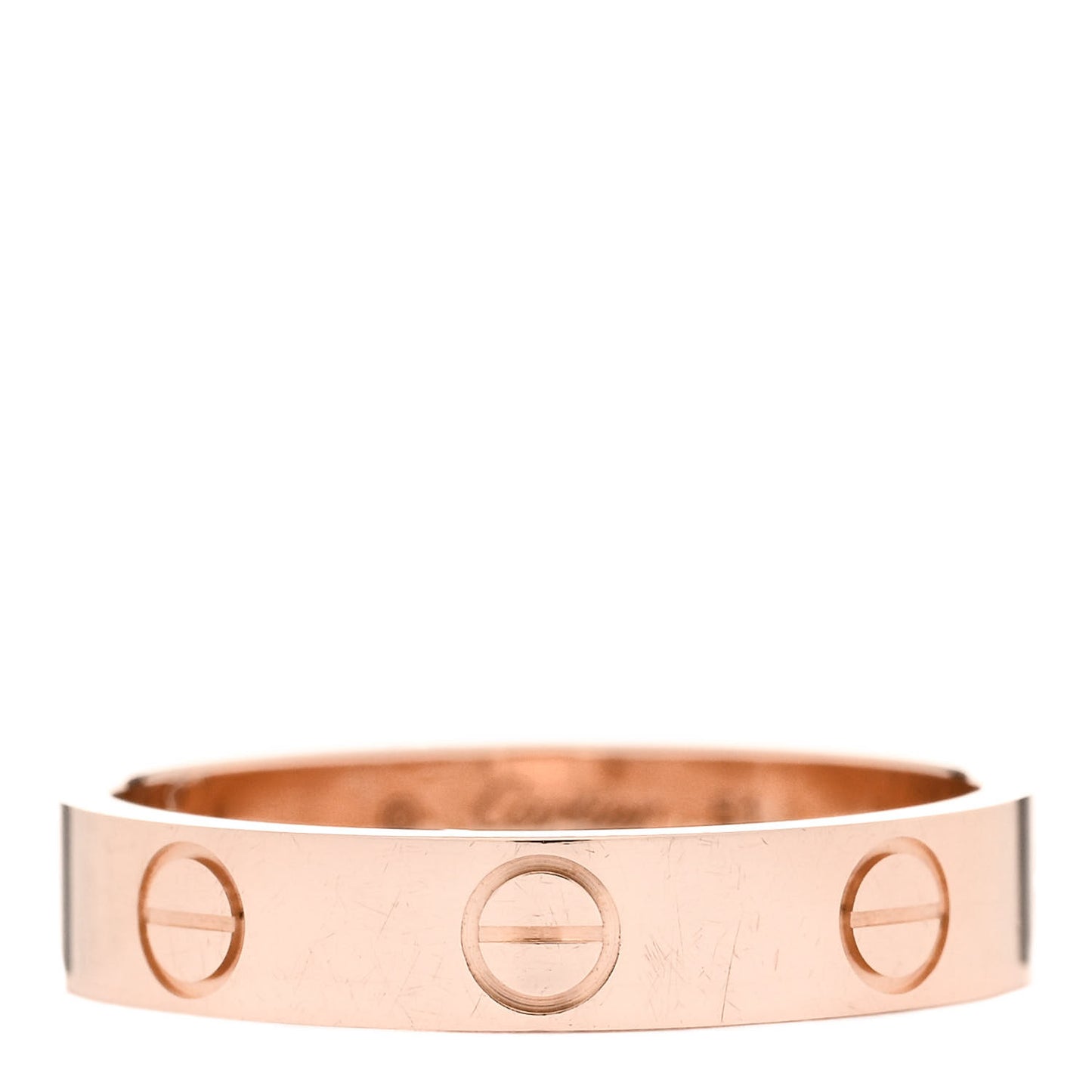 18K Pink Gold 3.5mm LOVE Wedding Band Ring 51 5.75