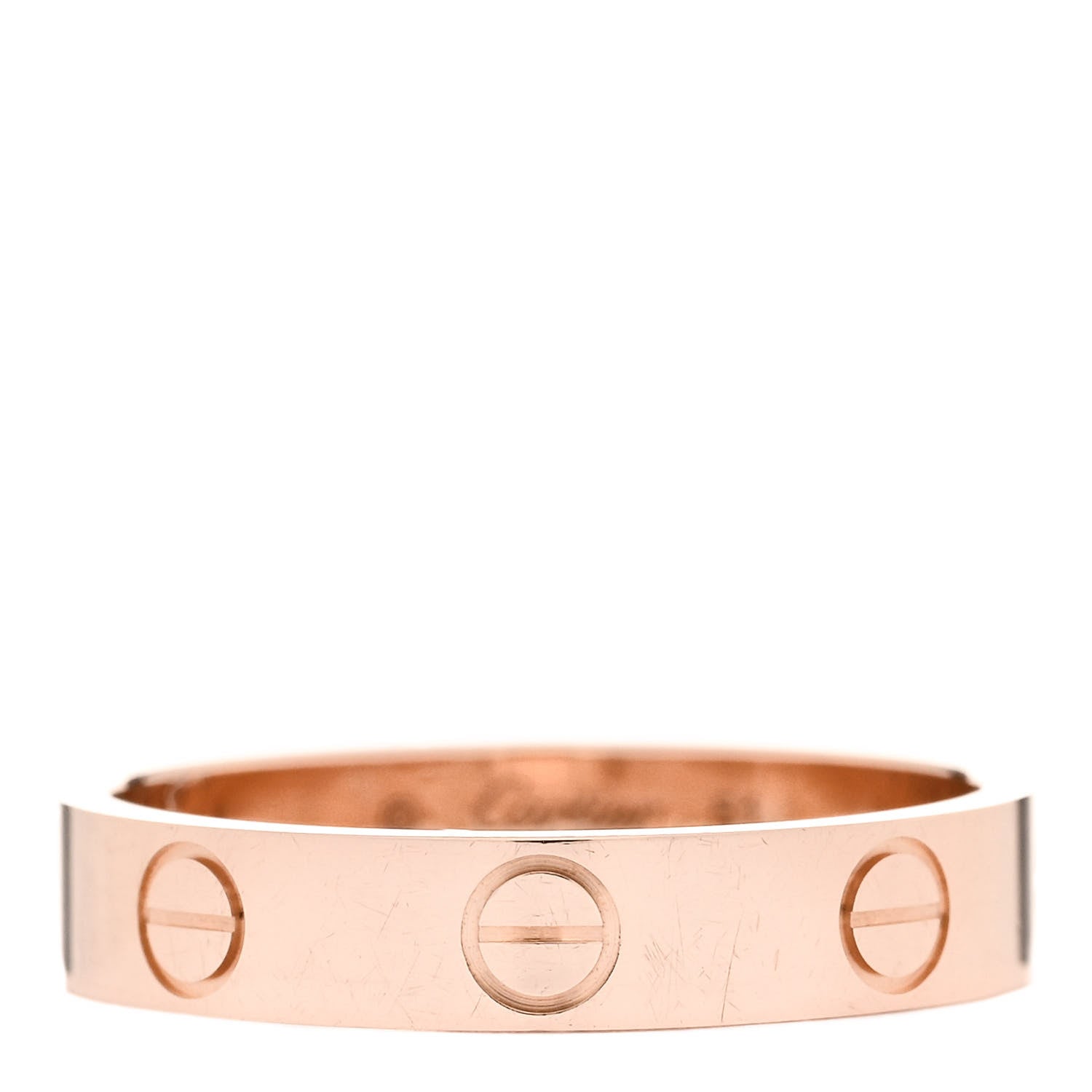 Cartier 18K Pink Gold 3.5mm LOVE Wedding Band Ring 51 5.75 1 of 5
