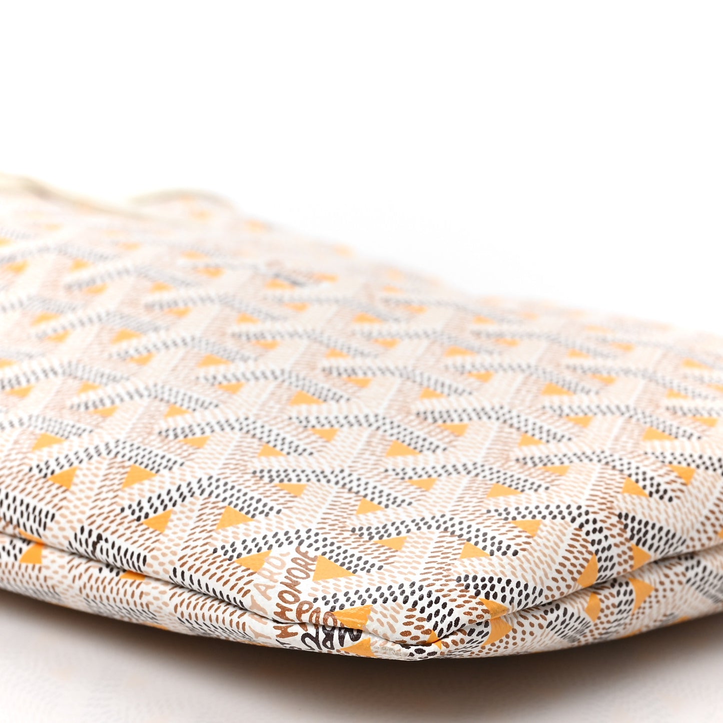 Goyardine Poitiers Claire Voie Tote White Yellow