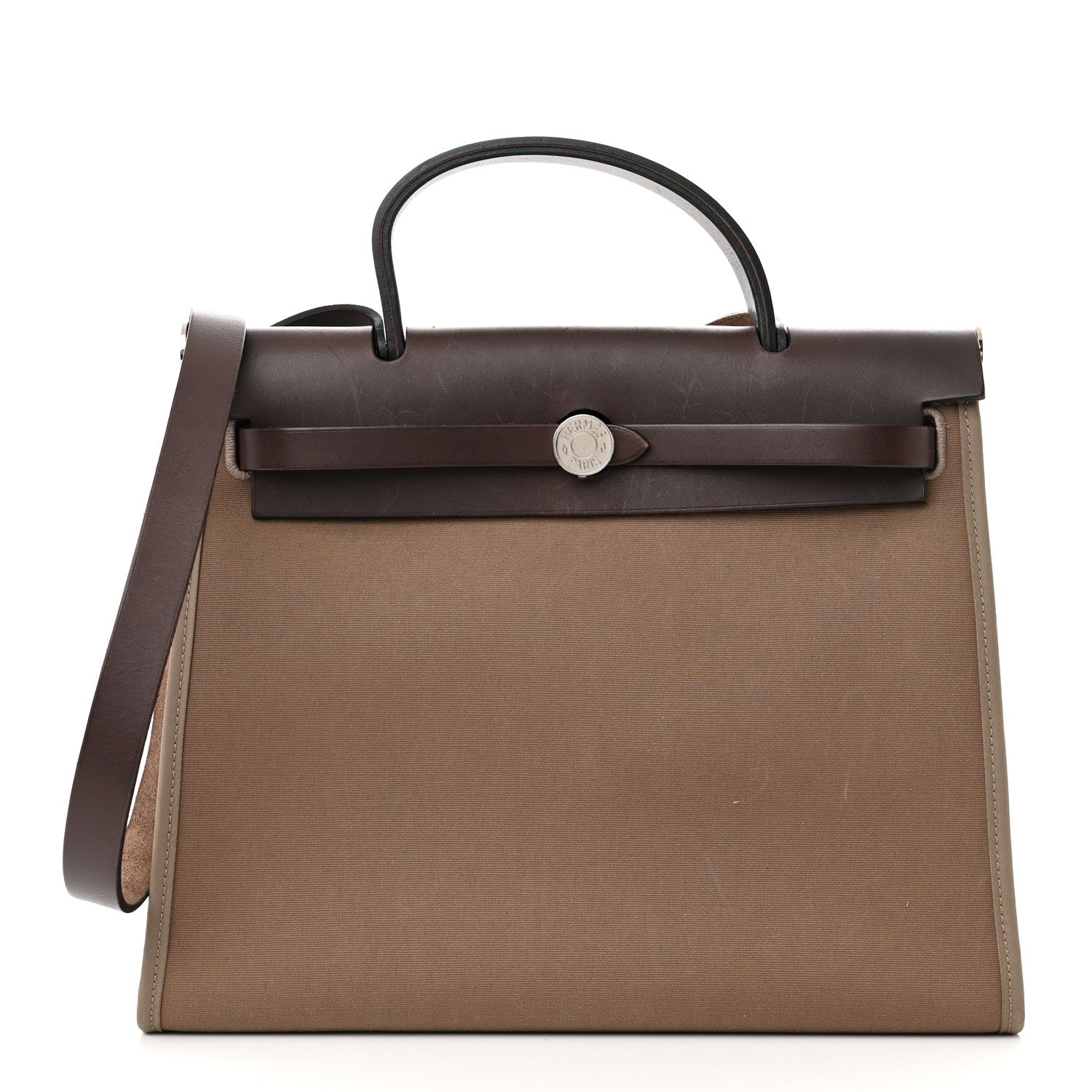 Hermes Vache Hunter Toile Herbag Zip 31 PM Etoupe Ebene 3 of 15
