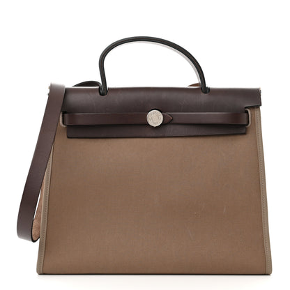 Hermes Vache Hunter Toile Herbag Zip 31 PM Etoupe Ebene 3 of 15