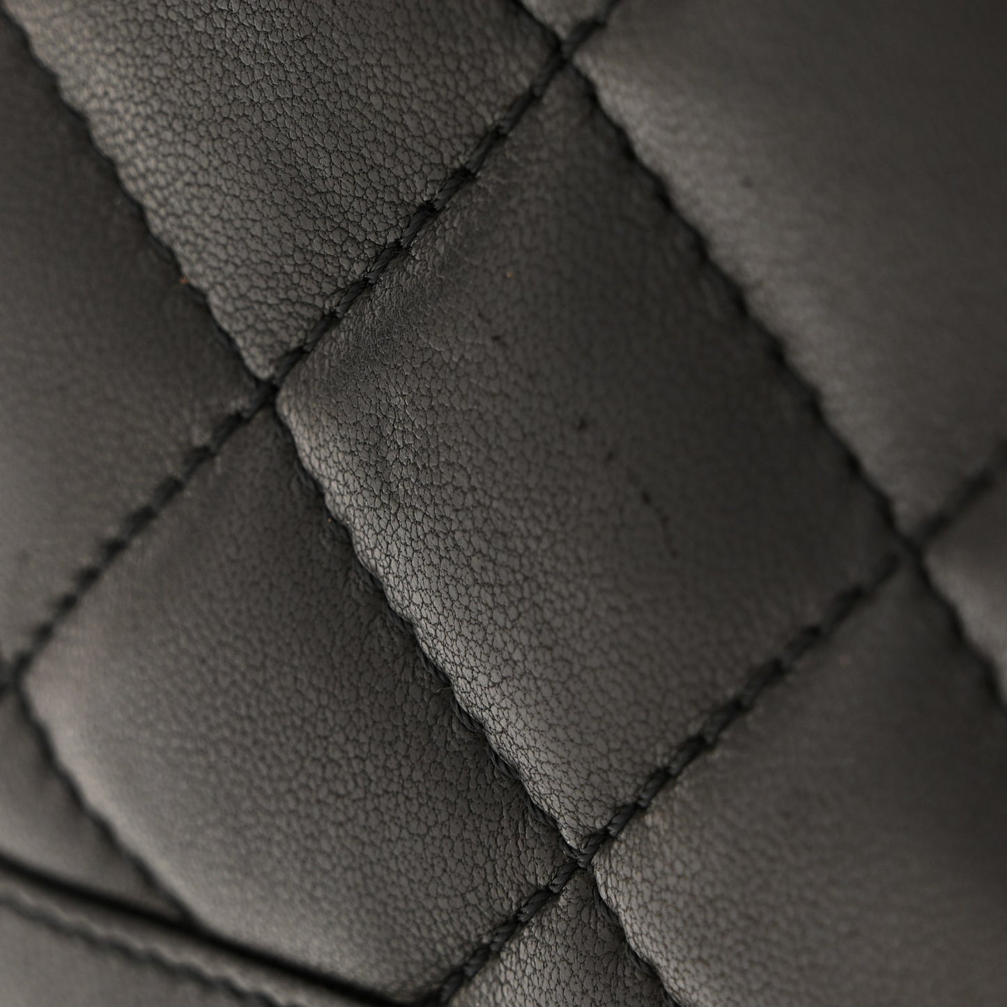 Lambskin Quilted Small Double Flap Black