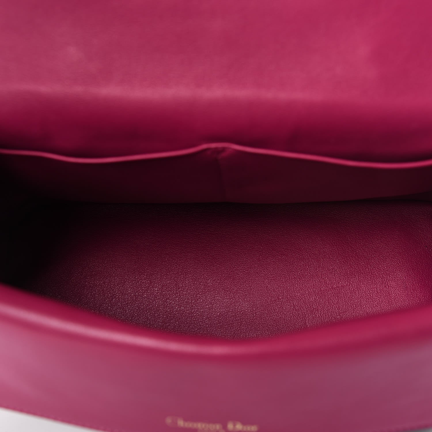 Christian Dior Bullcalf Medium Be Dior Flap Black Fraise 5 of 10
