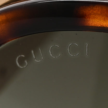 Gucci Acetate Round Frame Injected GG0226SK Sunglasses Tortoise 8 of 9