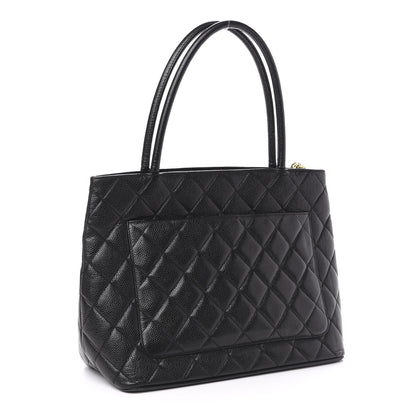 Chanel Caviar Quilted Medallion Tote Black 3 of 11