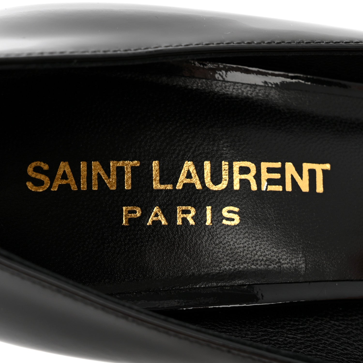 Saint Laurent Patent Classic Paris 105 Escarpin Pumps 36 Black 8 of 11